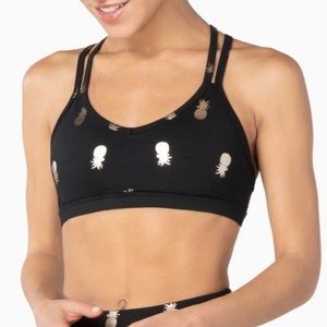 Beyond Yoga pineapple bra